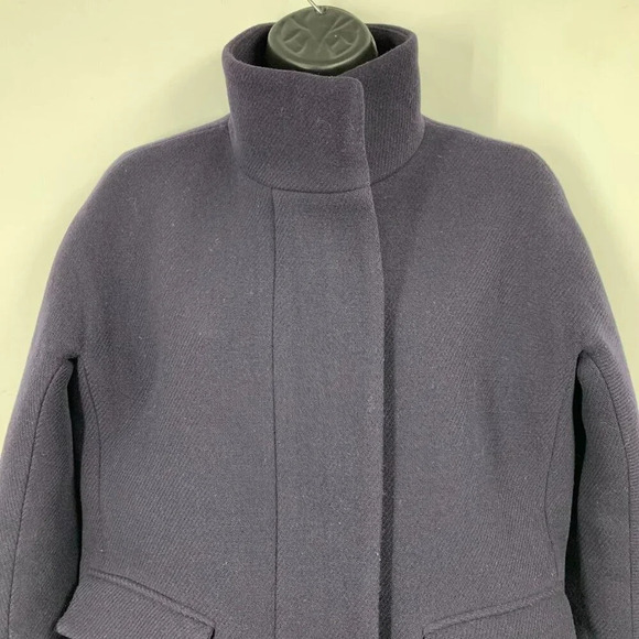 J.Crew Women's Stadium Cloth Nello‎ Gori Cocoon Wool Coat Jacket Size 2 - Picture 4 of 12